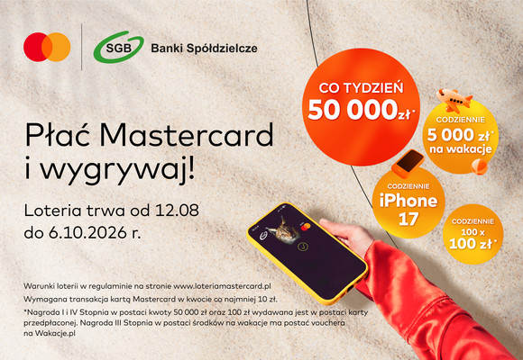 Ruszyła loteria Mastercard. Płać i wygrywaj atrakcyjne nagrody!