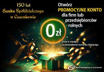 Promocyjne konto dla firm i przedsiębiorców rolnych